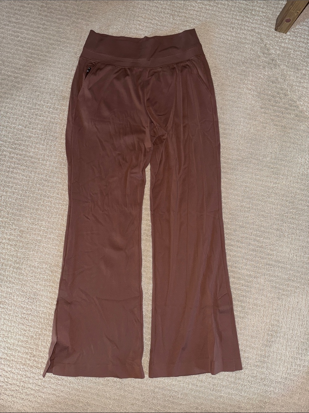 Athleta Wide Leg Pants in Deep Brown
